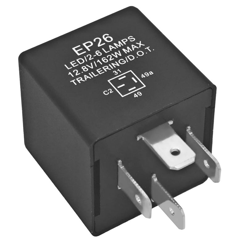 Formiden EP26 LED Turn Signal Flasher Relay - for 1997-2000 Jeep Wrangler TJ & 1993-1999 Dodge Grand Caravan/Neon (Not for 2001-06 Wrangler) Replaces 56009339 - Image 4
